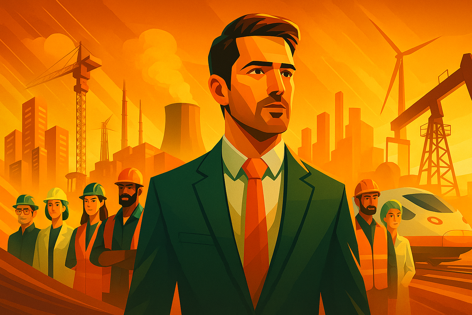 Industrial engineers and specialists at work